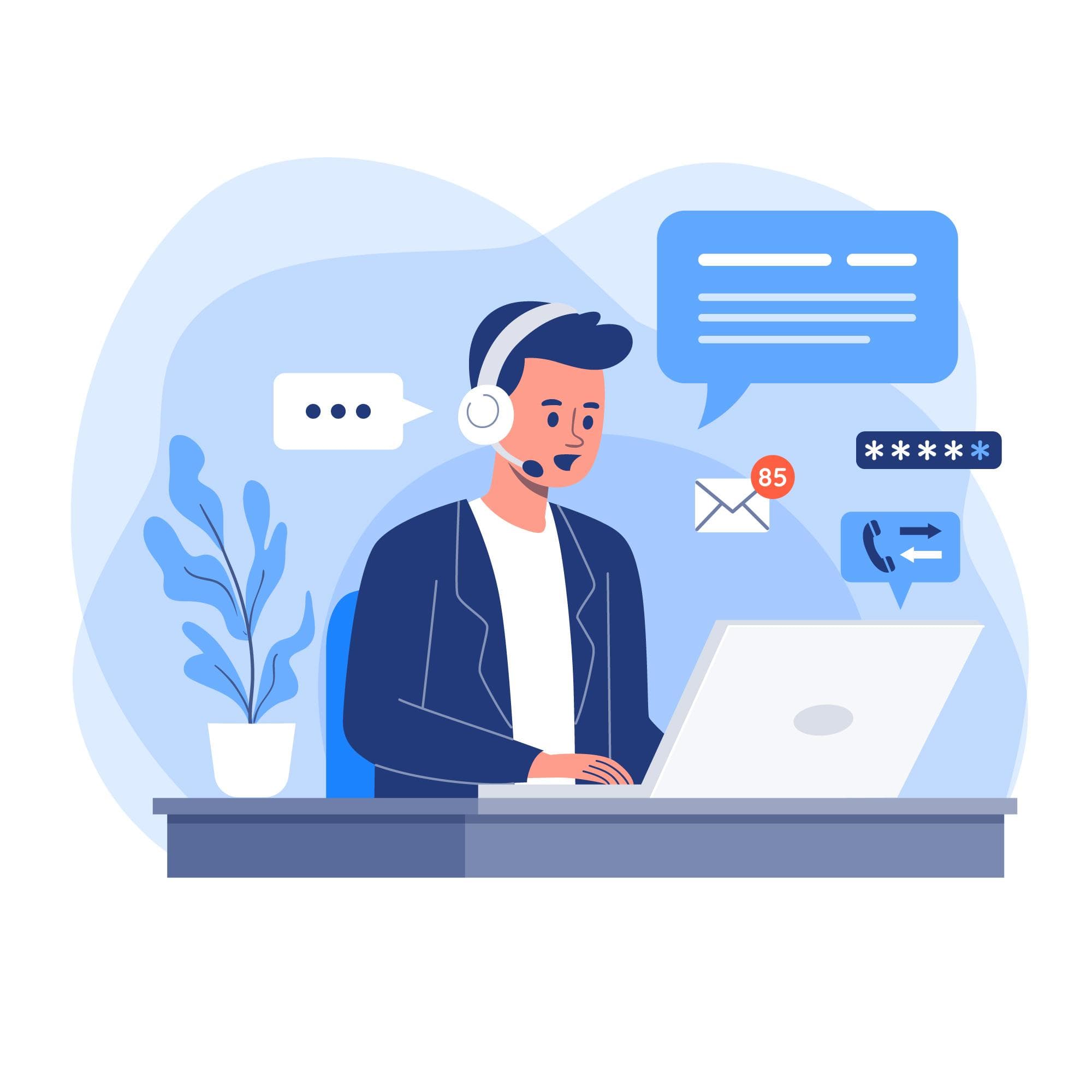 AI Customer Service Agent in action